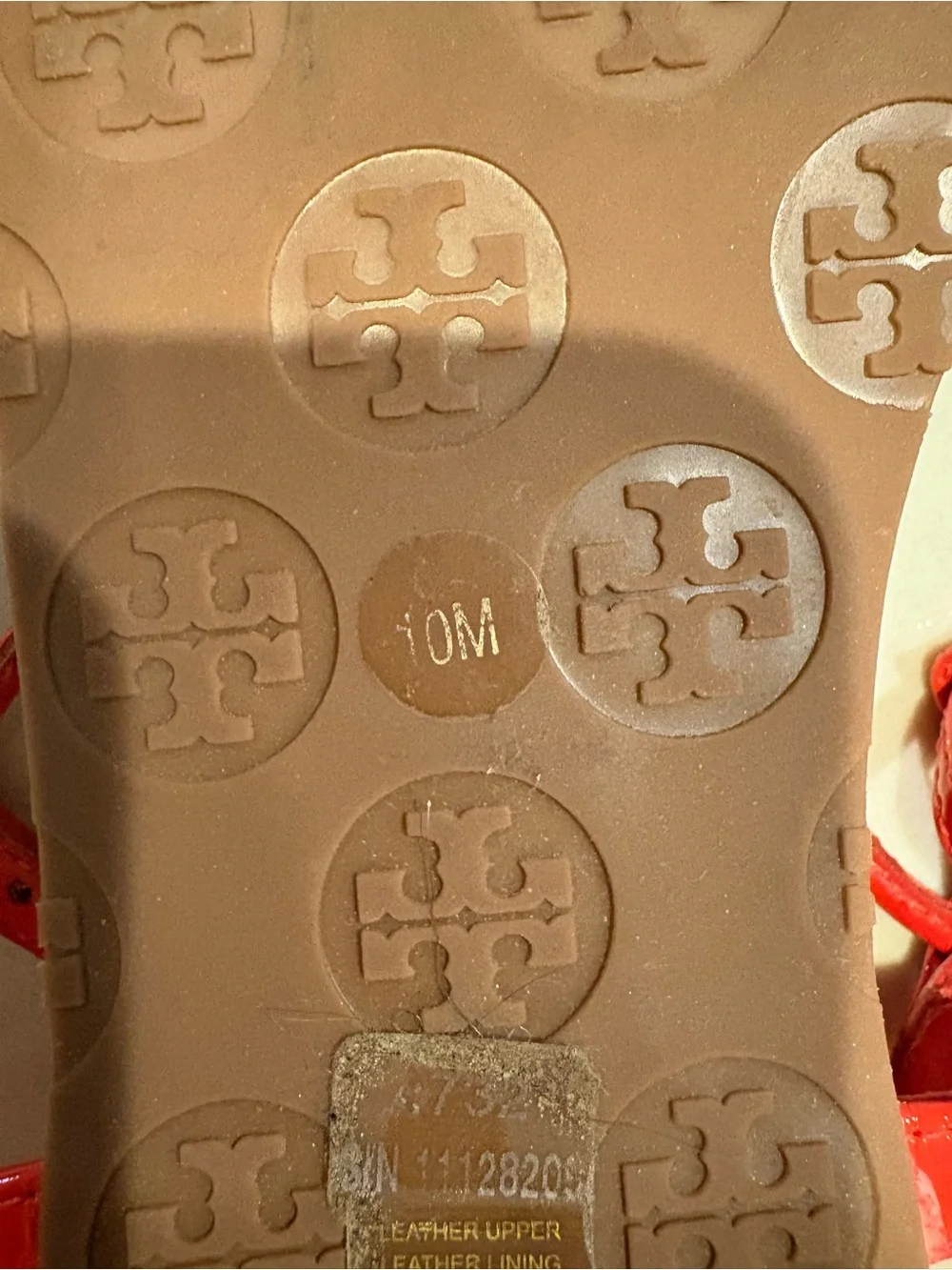 EUC Tory Burch Patent Leather Strappy Sandals